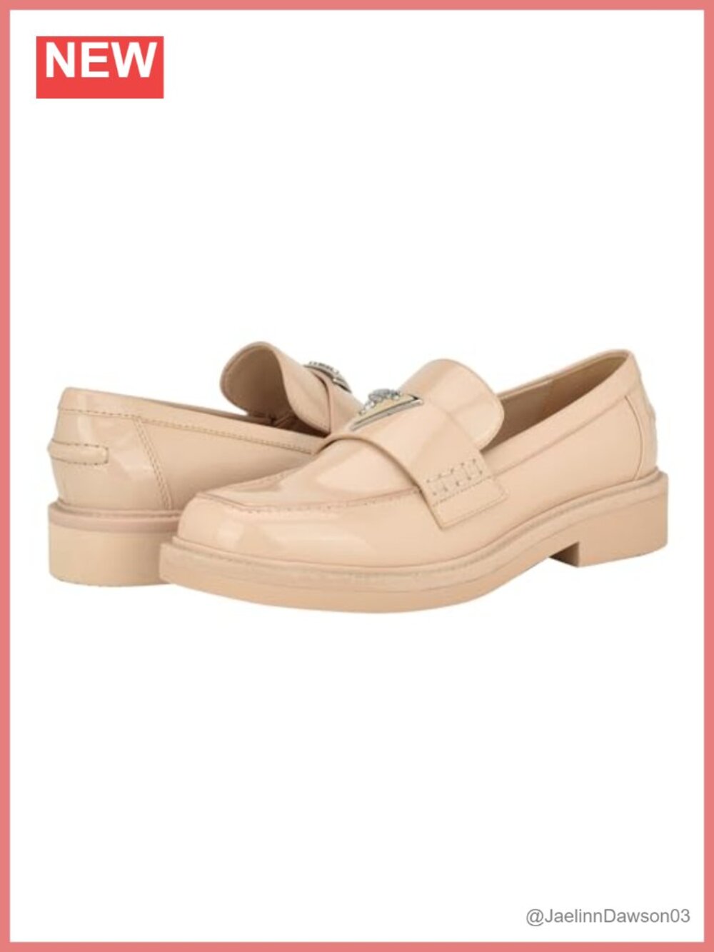 Faux Leather Kitten Heel Square Toe Loafers Slip-On Business Casual